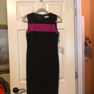 Black and pink dress